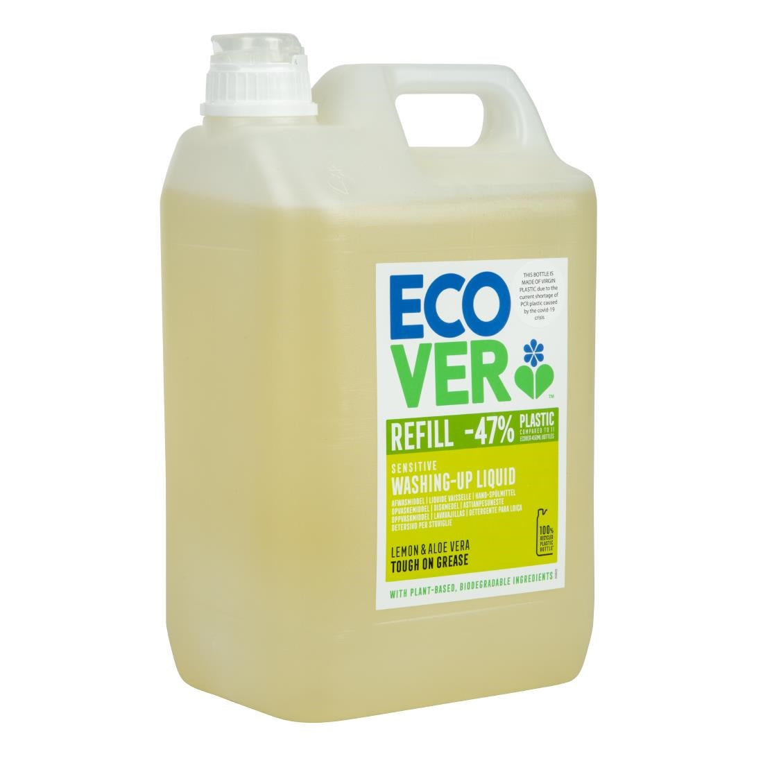 GG203 Ecover geconcentreerd afwasmiddel citroen en aloe vera 5Ltr