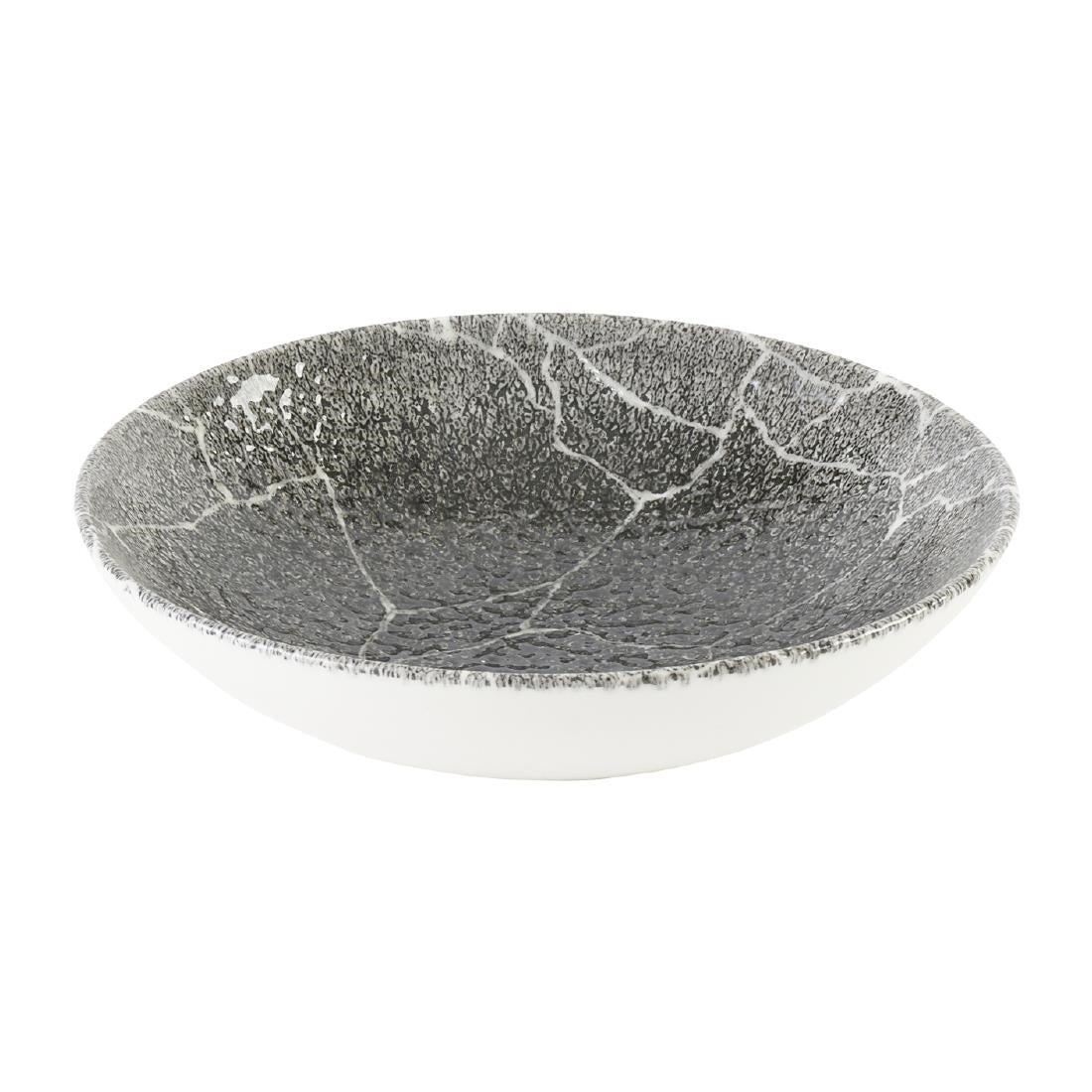 DX809 Churchill Kintsugi Accents Quartz Black Evolve Coupe Kom 18.4cm (12 stuks)