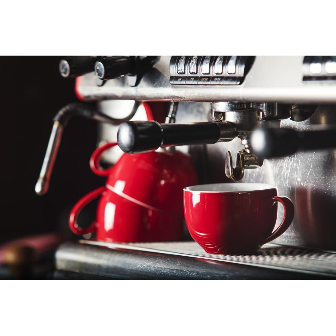 GK073 Olympia Café koffiekoppen rood 23cl (12 stuks)