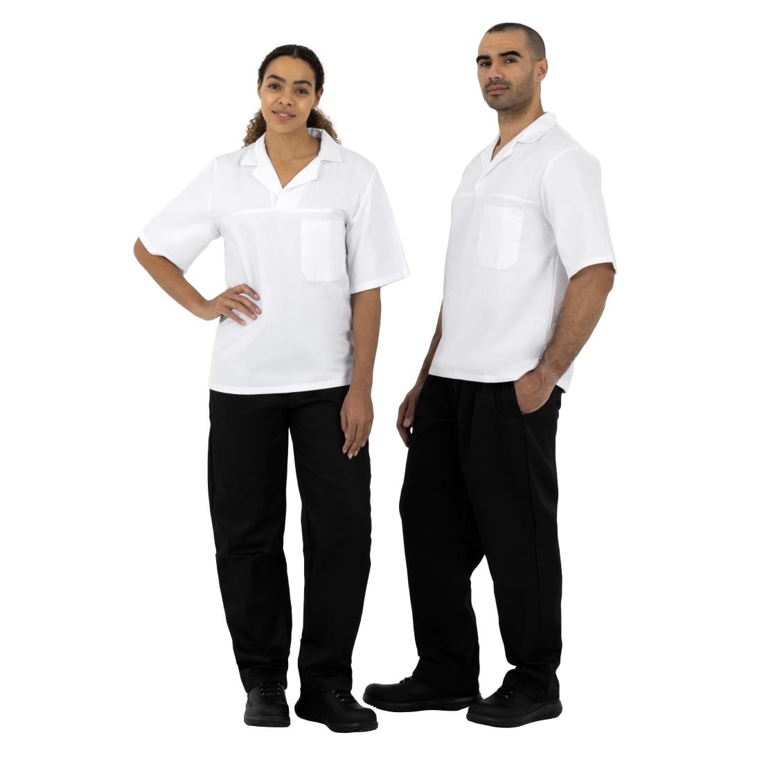 SA826 Whites Vegas Chef Broeken Polykatoen Zwart L (5 stuks)