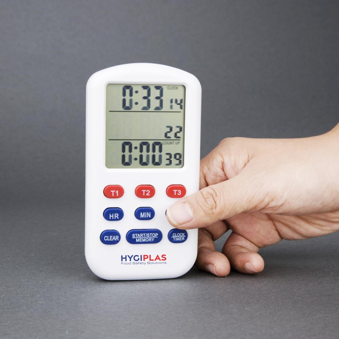 CF915 Hygiplas kookwekker met drievoudig display