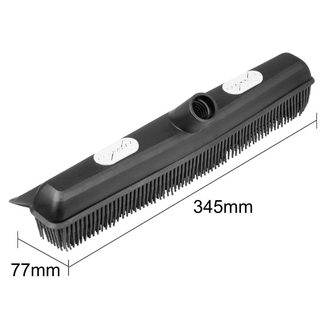 JB535 Jantex Connect Rubber Broom Head Black 340mm