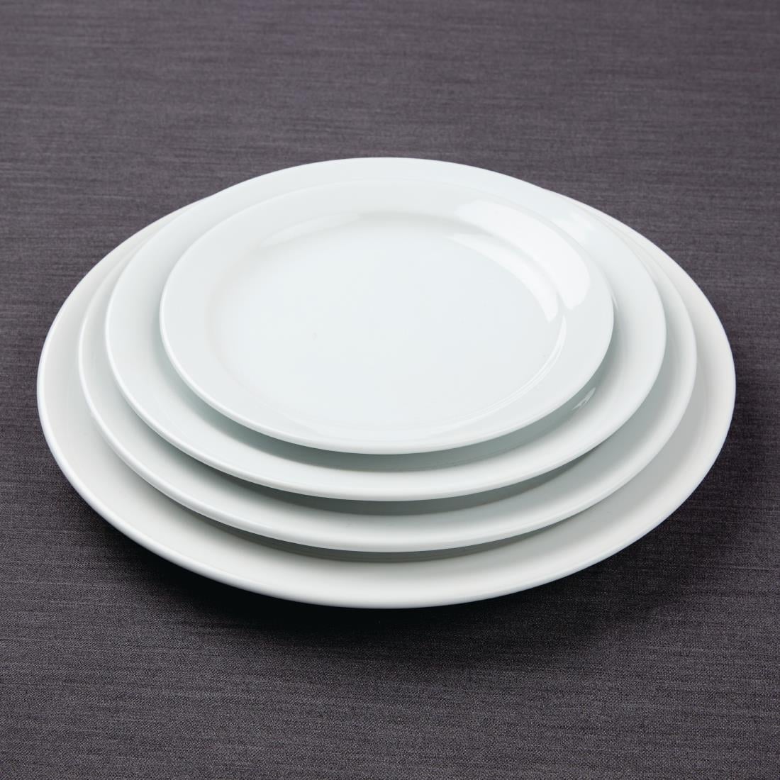 CF362 Olympia Athena Borden Met Smalle Rand 20,5cm (12 Stuks)