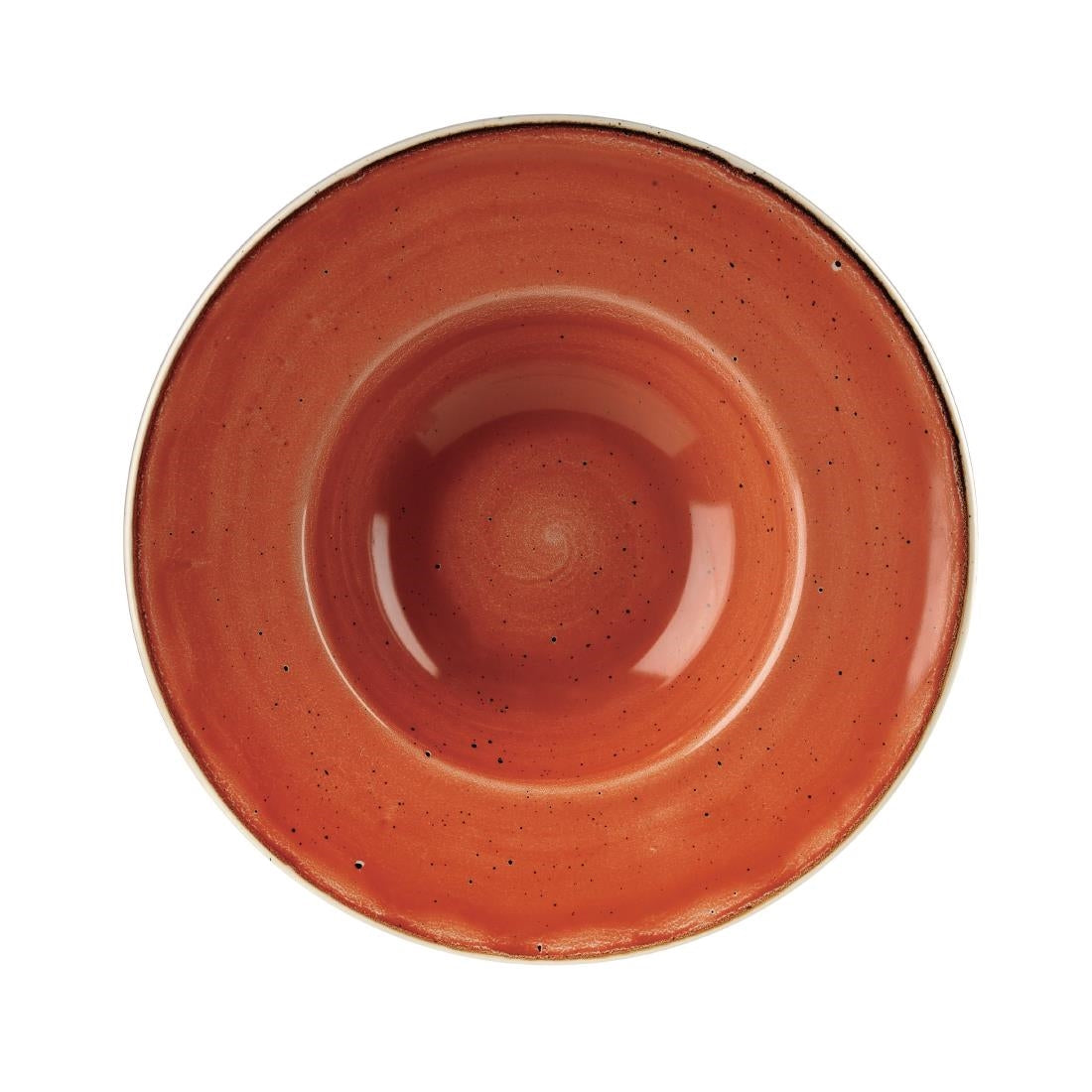 DF795 Churchill Stonecast Spiced Orange Kom Met Brede Rand Medium 23.88cm (12 stuks)