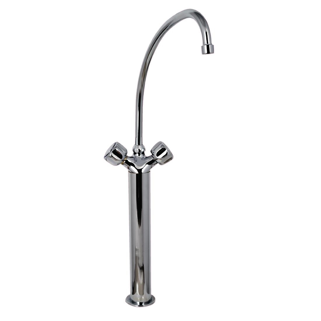 DY382 Gastro M heavy duty monobloc mengkraan met draaiknoppen, 40cm kolom en 30cm kraan