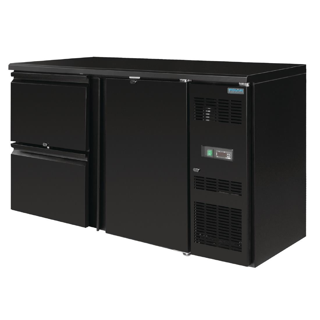 GL186 Polar U-serie enkele deur bar koeling met laden