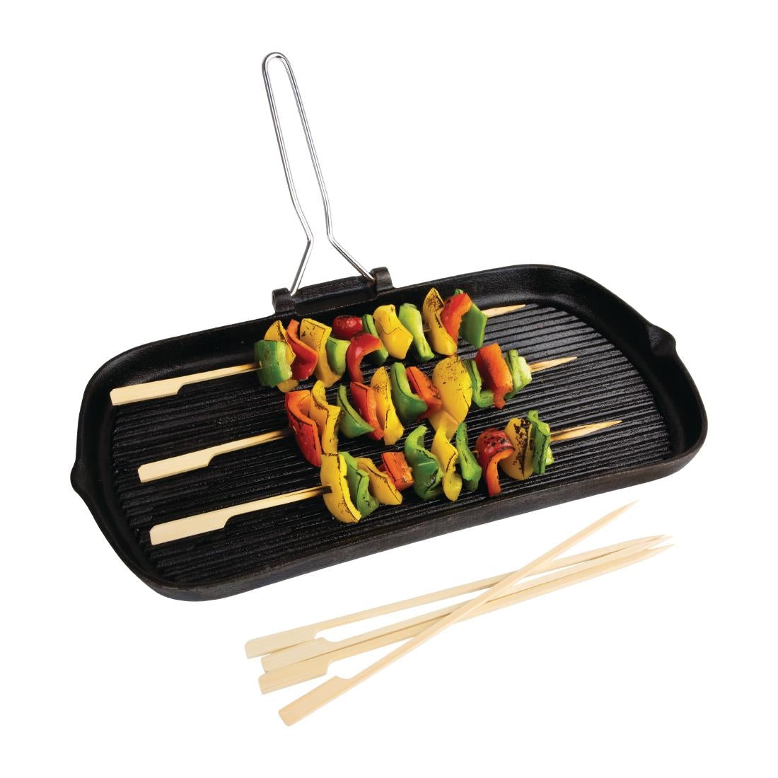 DB497 Fiesta Compostable composteerbare bamboe prikkers met peddelvorm 21cm (100 stuks)