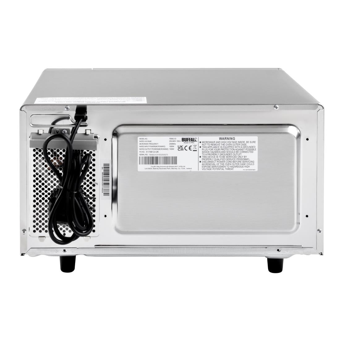FB862 Buffalo programmeerbare commerciële magnetron 25ltr 1000w