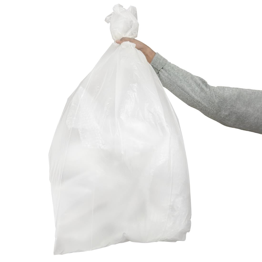 HW692 Jantex Medium Duty Vuilniszakken Helder 90Ltr (200 stuks)