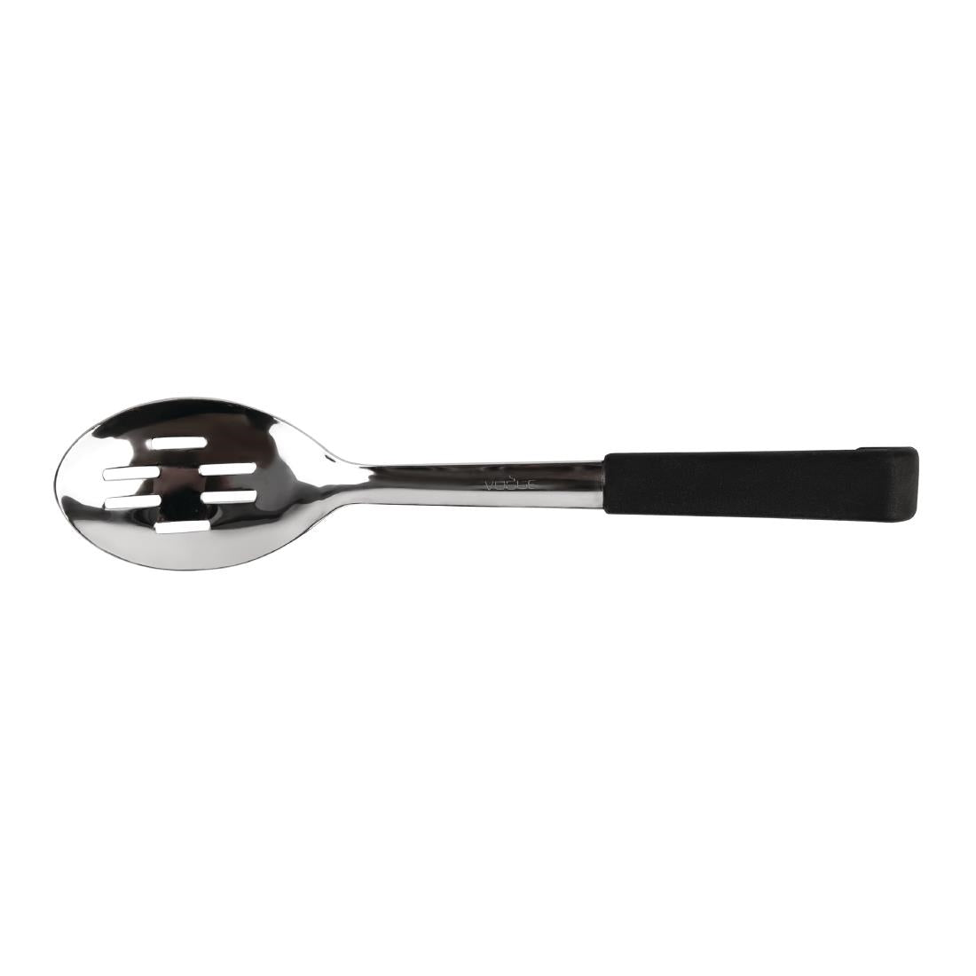 CS911 Vogue geperforeerde serveerlepel met zwarte handgreep 34cm