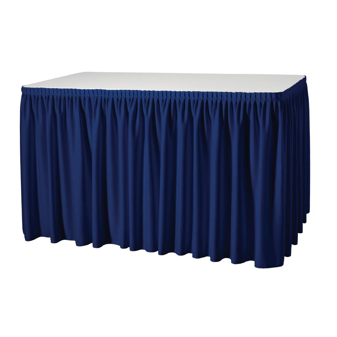 T997 Tafelrok Plissé donkerblauw