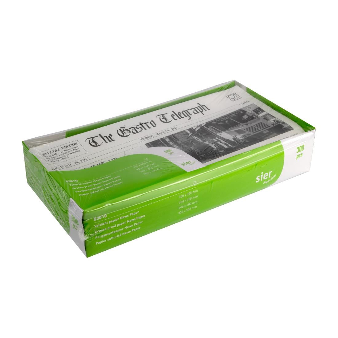 HZ707 Sier Dispsoabels Vetvrij papier 300 x 300mm (300 stuks)