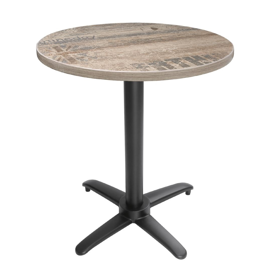 GP773 Bolero aluminium flip-top tafelpoot zwart