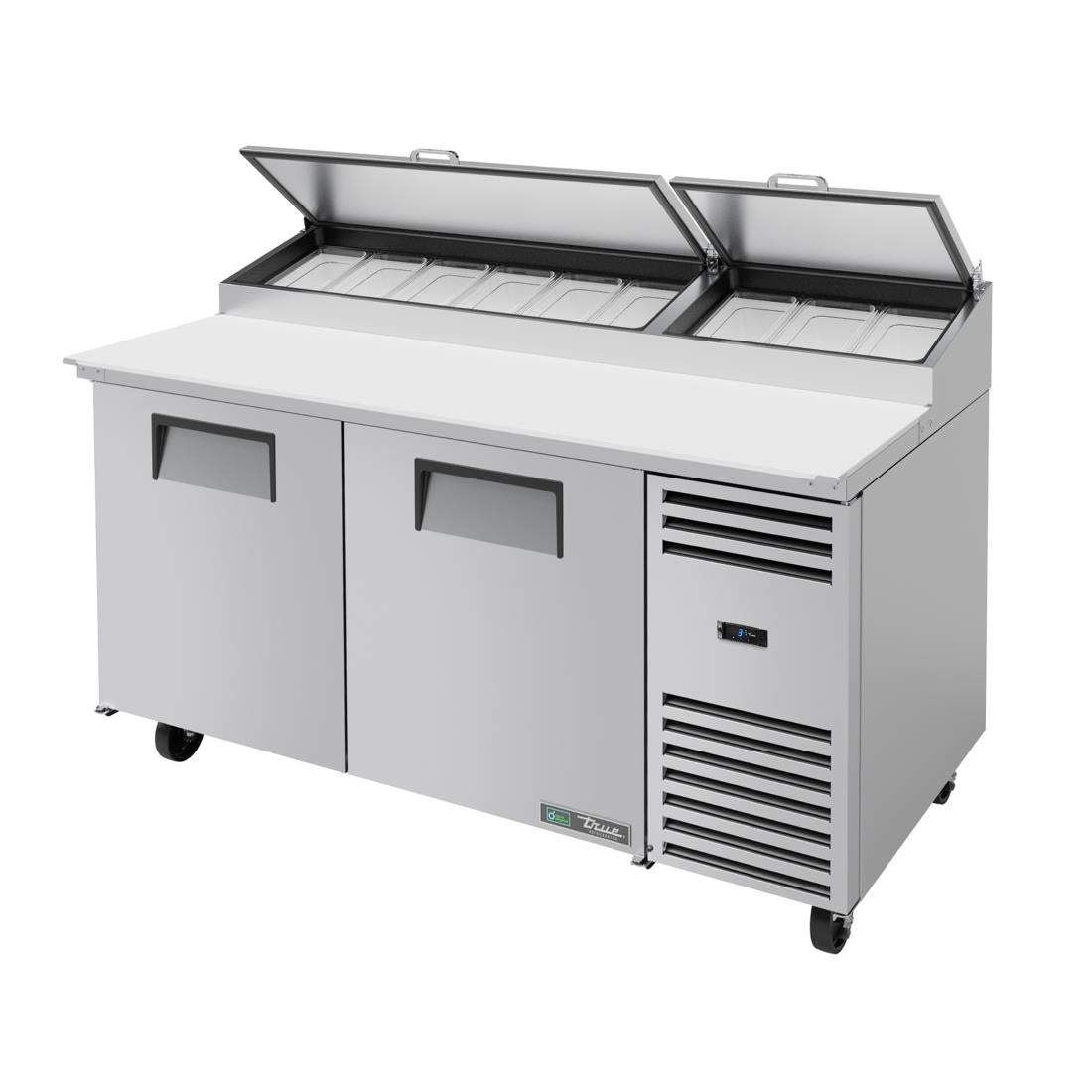CK303 True 2 Deurs Pizza Koelwerk Banktpp-67-Hc