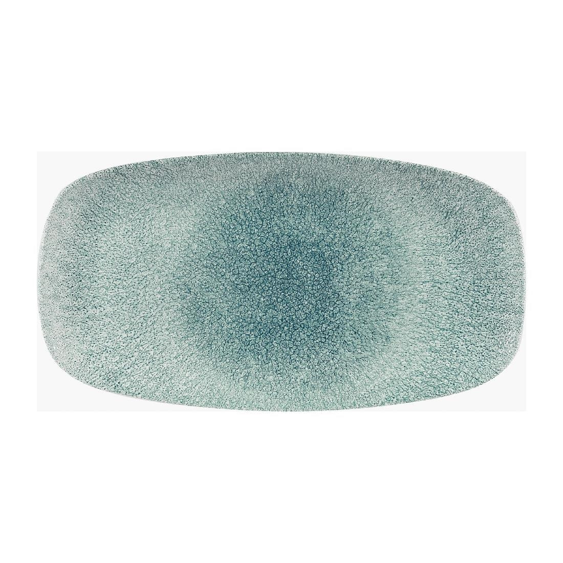 DW406 Churchill Raku Jade Green Chefs Ovaal Bord 35.2 x 18.7cm (6 stuks)