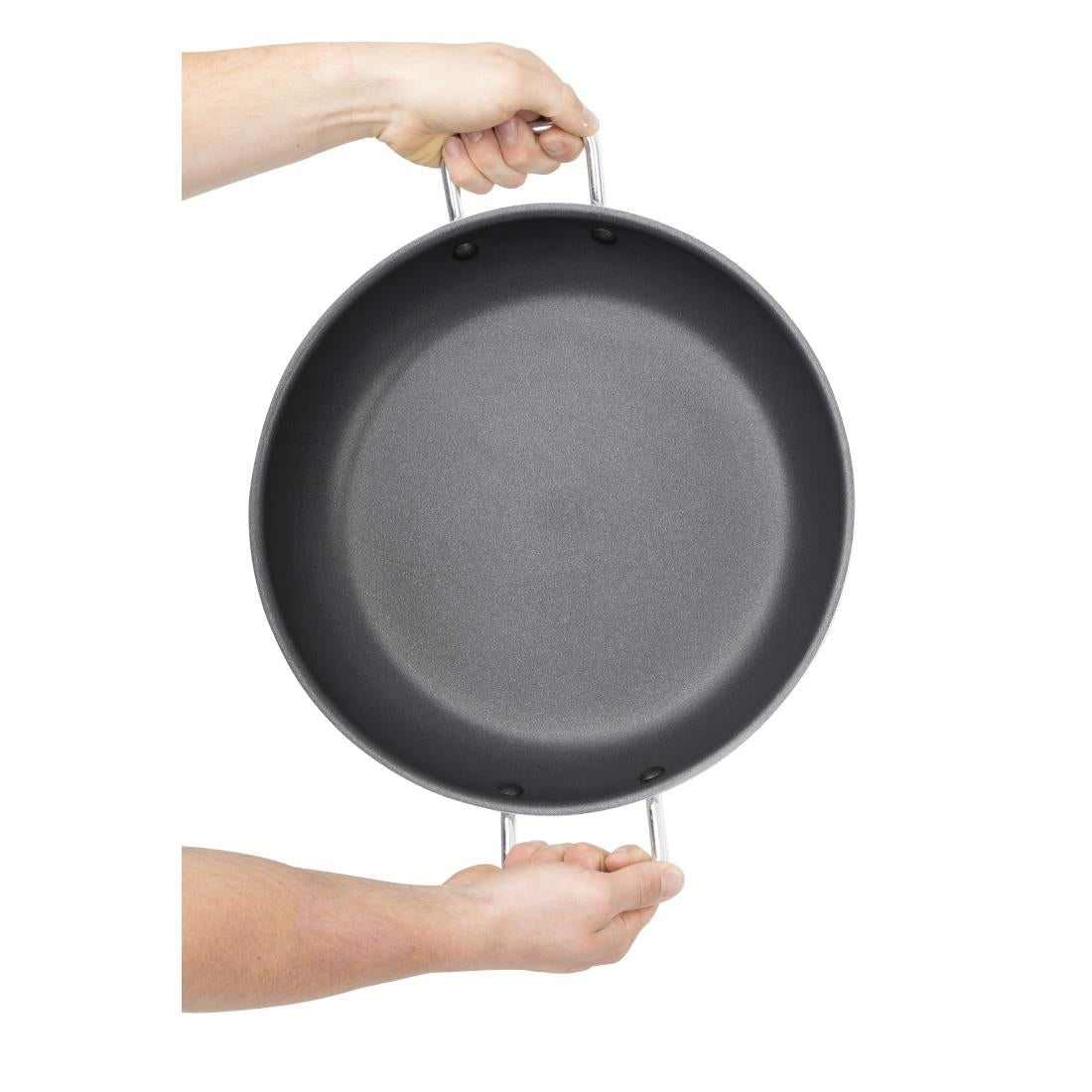 HT990 Vogue Aluminium Antiaanbak Teflon Platinum Plus Paellapan 35cm