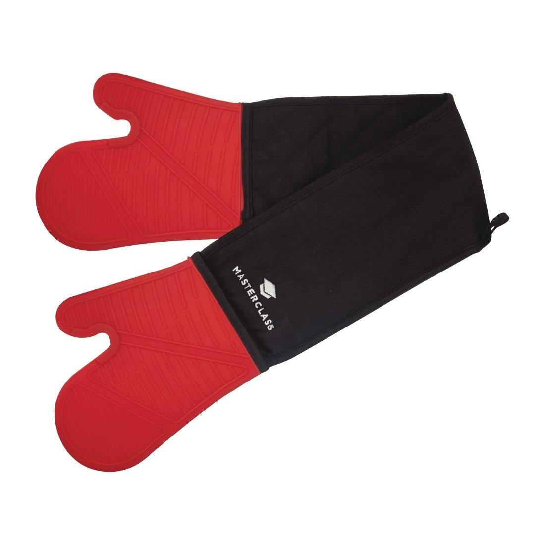 FW884 Masterclass Naadloze Siliconen Ovenhandschoen Rood