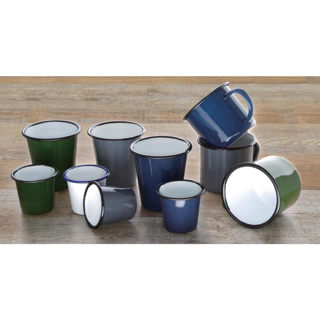 DC394 Olympia Emaille mok blauw 35cl (6 stuks)