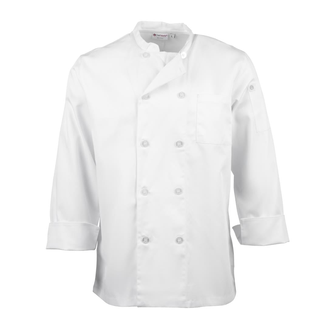 A371-L Chef Works Le Mans unisex koksbuis wit L
