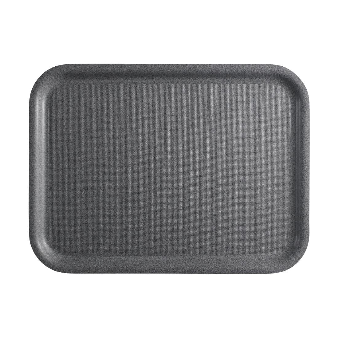 CX382 Cambro Mykonos Dienblad Houtskool Antislip Oppervlak 360x460mm