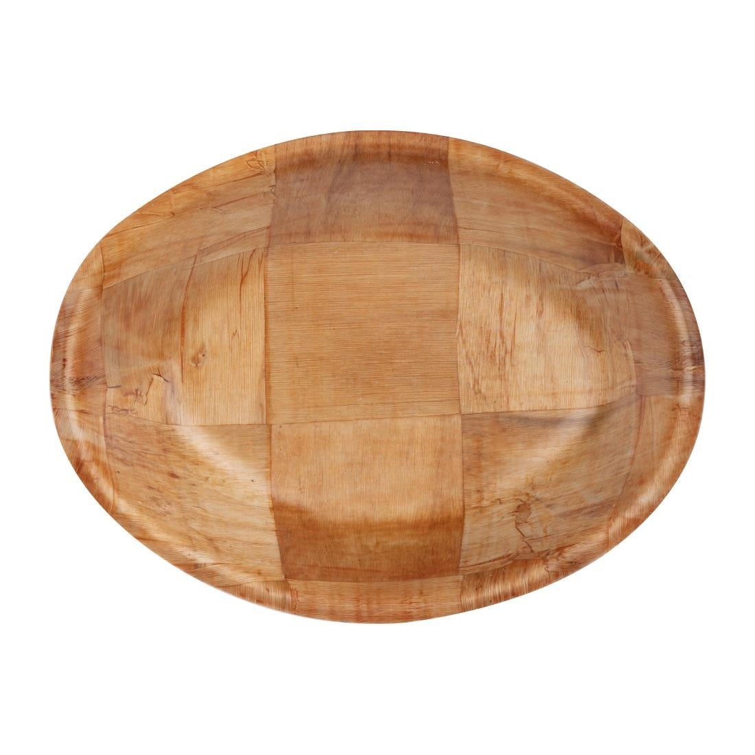 L093 Ovale Houten Kom Groot