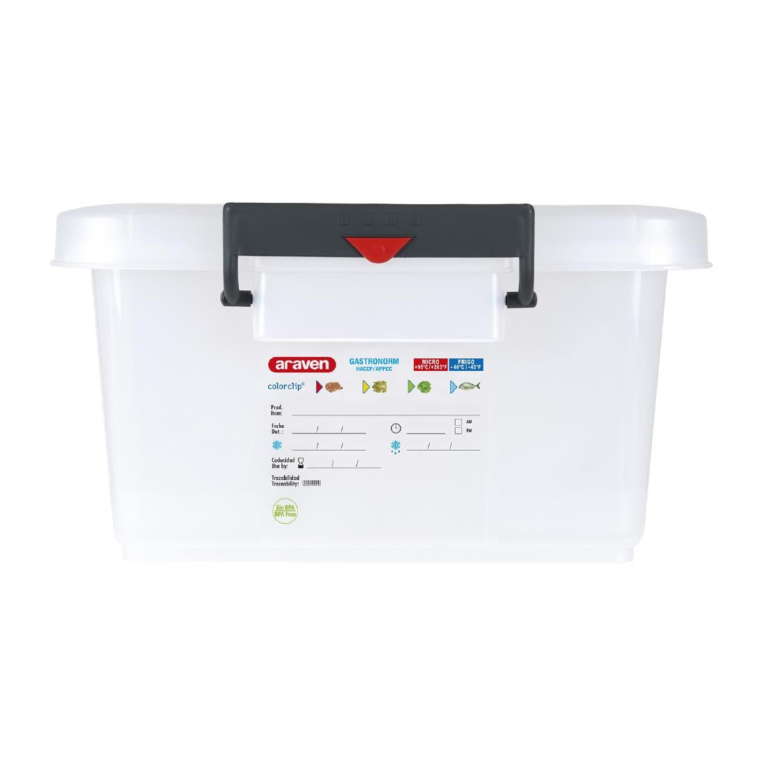 J244 Araven voedselcontainer met deksel 40Ltr