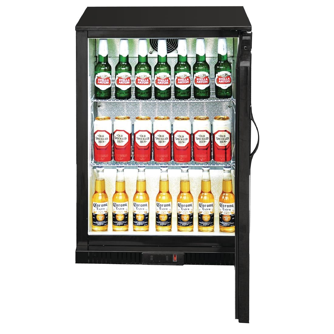 GL015 Polar G-serie 900mm barkoeling enkele deur 138L zwart