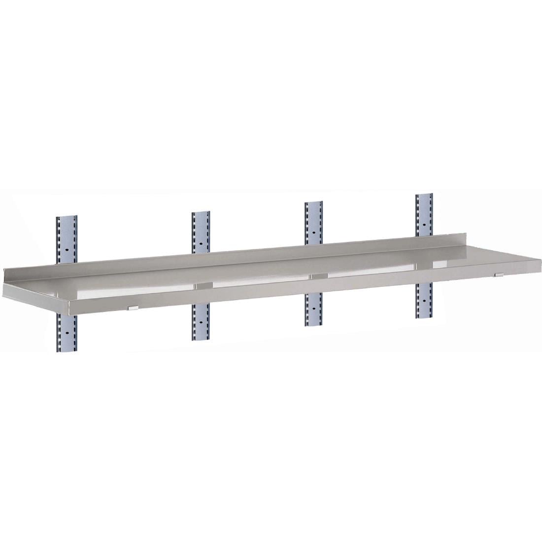 GN188 Gastro M RVS wandplank zonder steunen 180x40cm