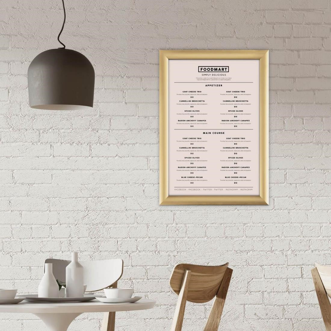 HU447 Europel Klemframe A3 25mm Goud