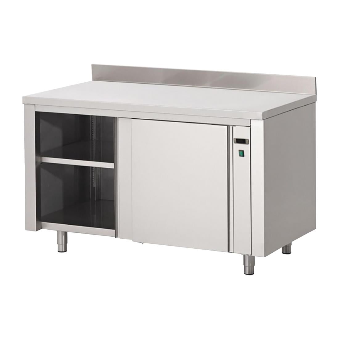 DS439 Gastro M RVS warmhoudkast met achteropstand 85x200x70cm