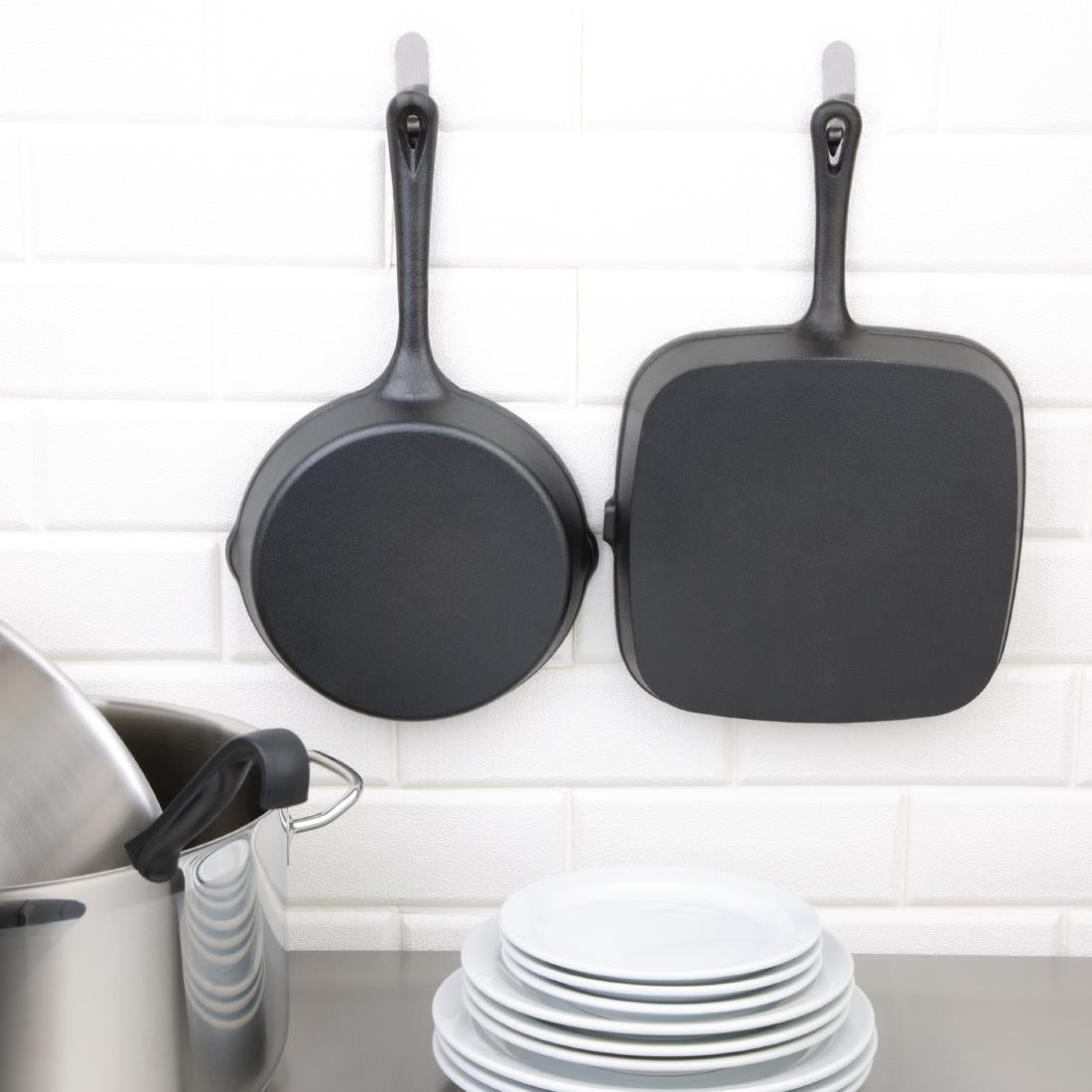 M653 Vogue vierkante gietijzeren inductie grillpan 24,1cm
