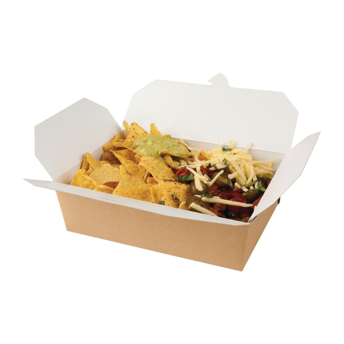 FA365 Colpac recyclebare kraft magnetronbestendige voedseldozen 1950ml (200 stuks)