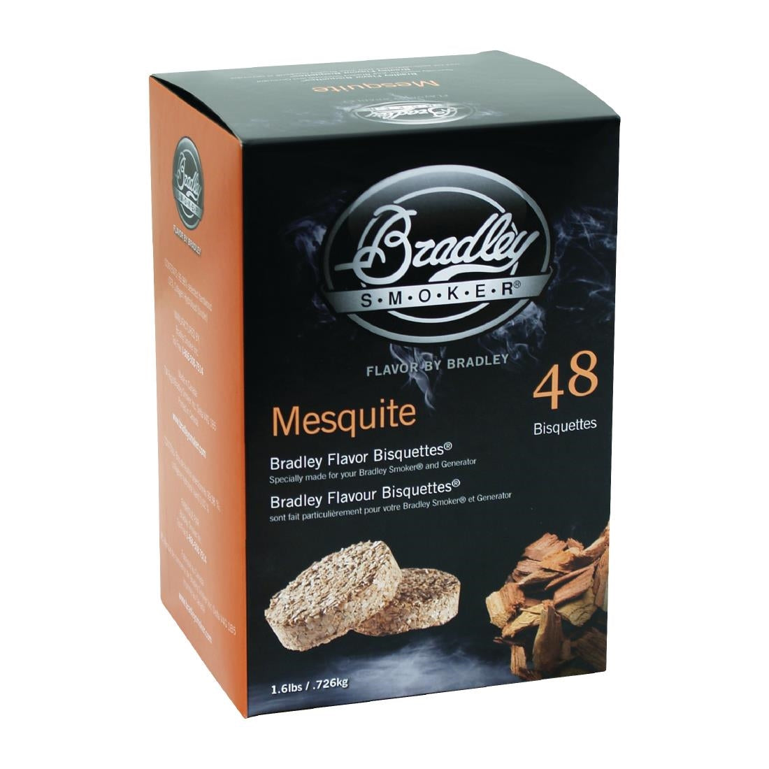 FE646 Bradley Food Smoker Mesquite Flavour Bisquette (48 Pack)