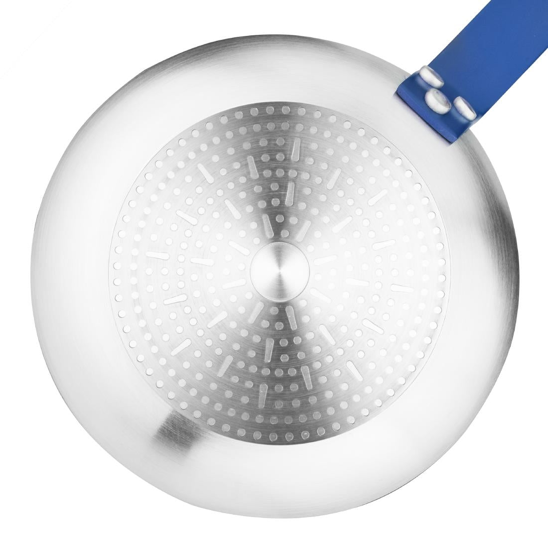 HT972 Hygiplas Aluminium Anti-aanbak Teflon Platinum Plus Koekenpan met Blauwe Handgreep 28cm