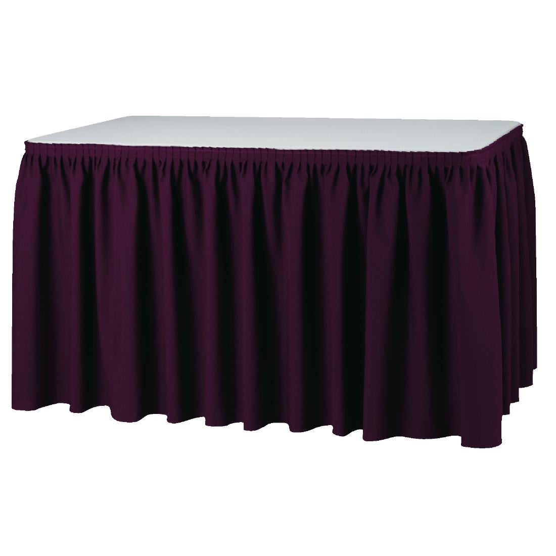 T995 Tafelrok Plissé bordeaux
