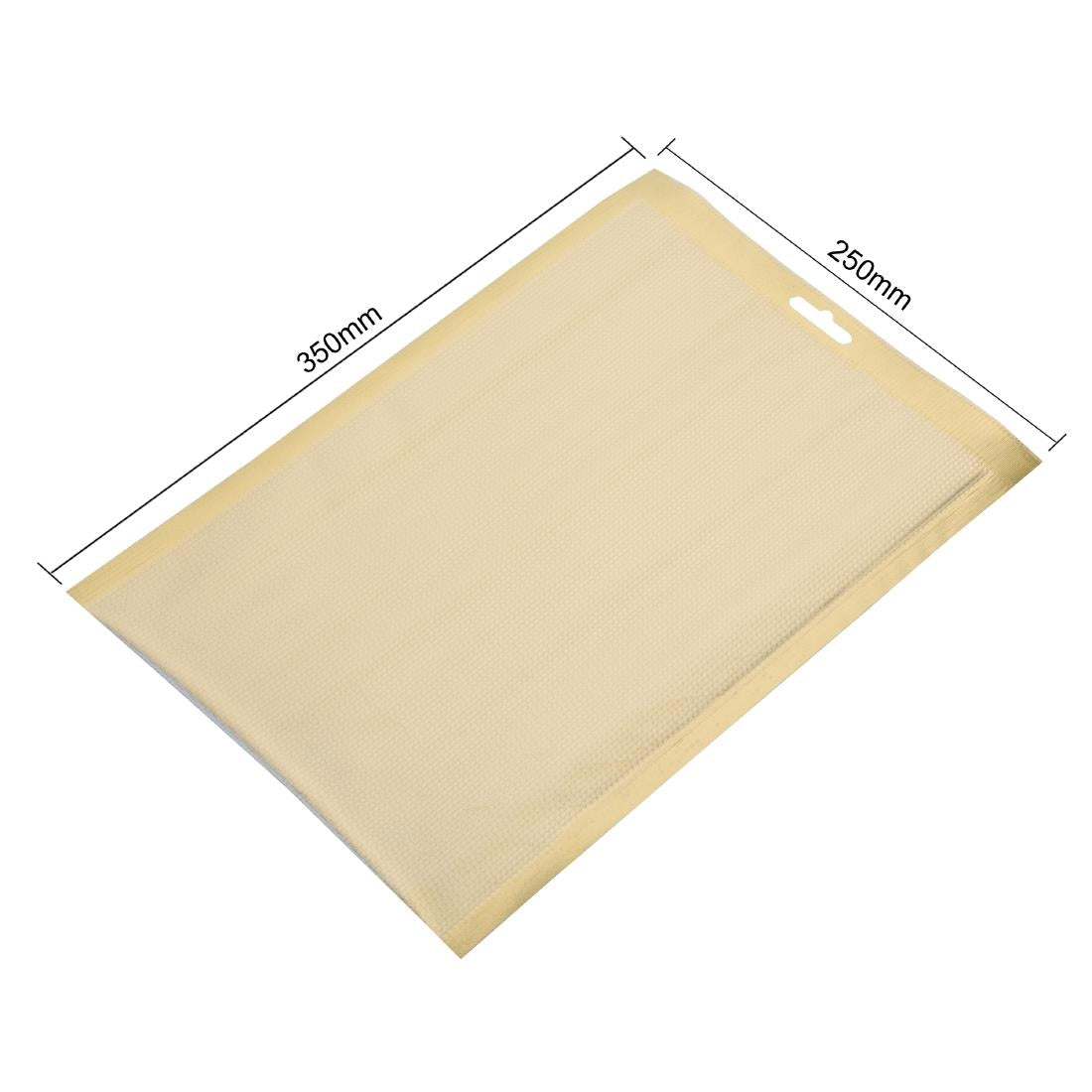 JA022 Vogue goudkleurige geribbelde vacuümzakken 250x350mm (100 stuks)