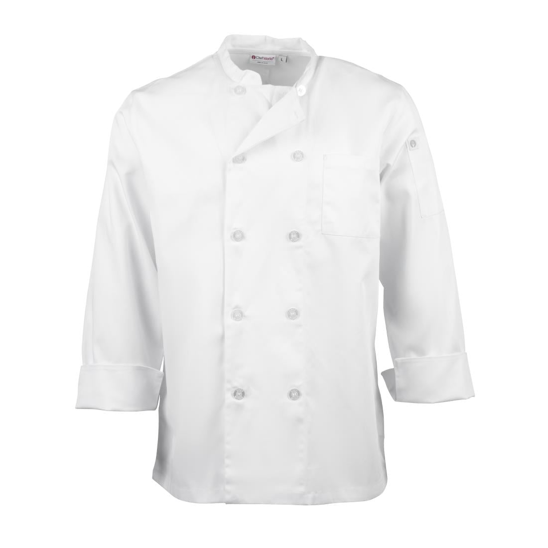 A371-XL Chef Works Le Mans unisex koksbuis wit XL