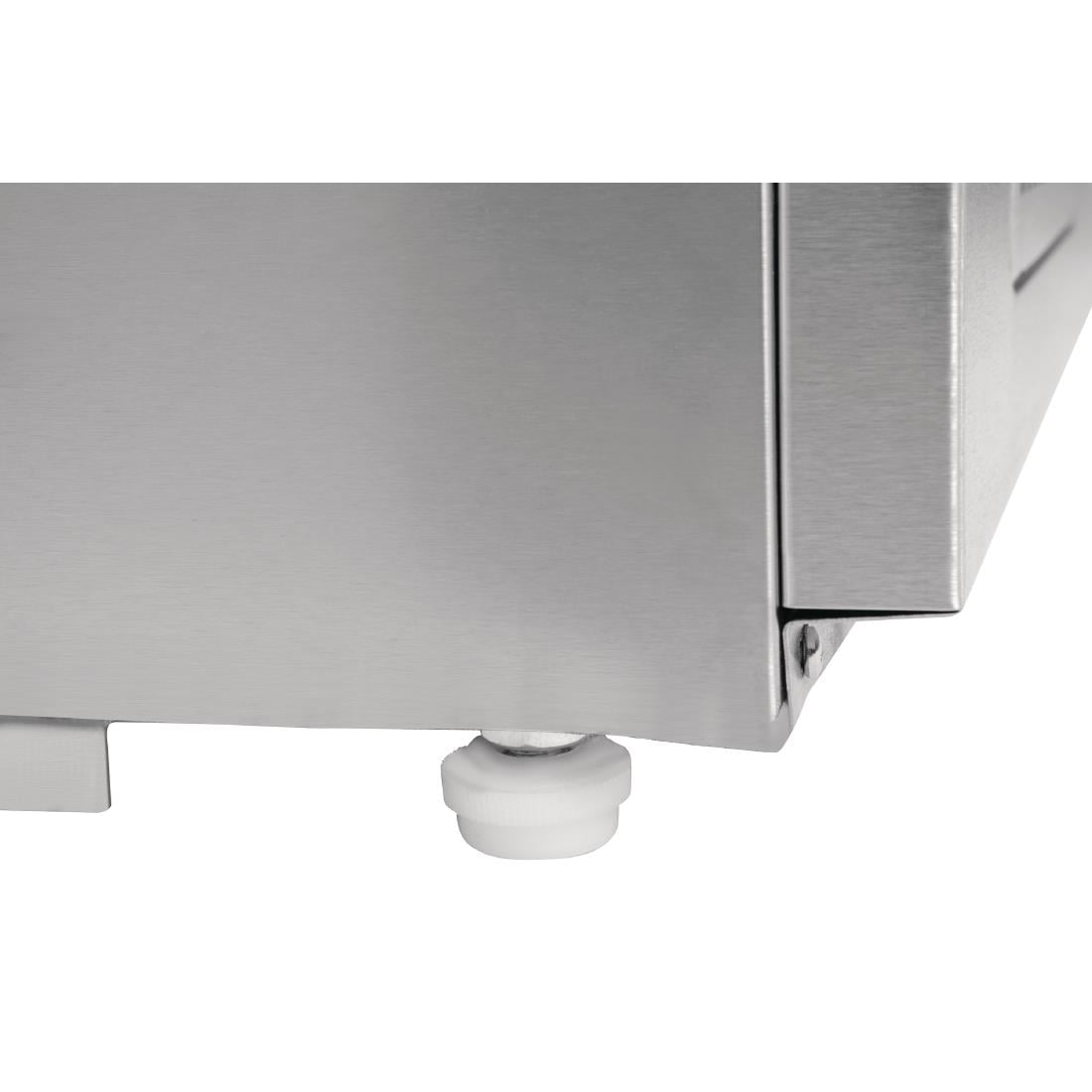 GH266 Polar G-serie 2-deurs pizza koelwerkbank met opzetkoelvitrine 256Ltr