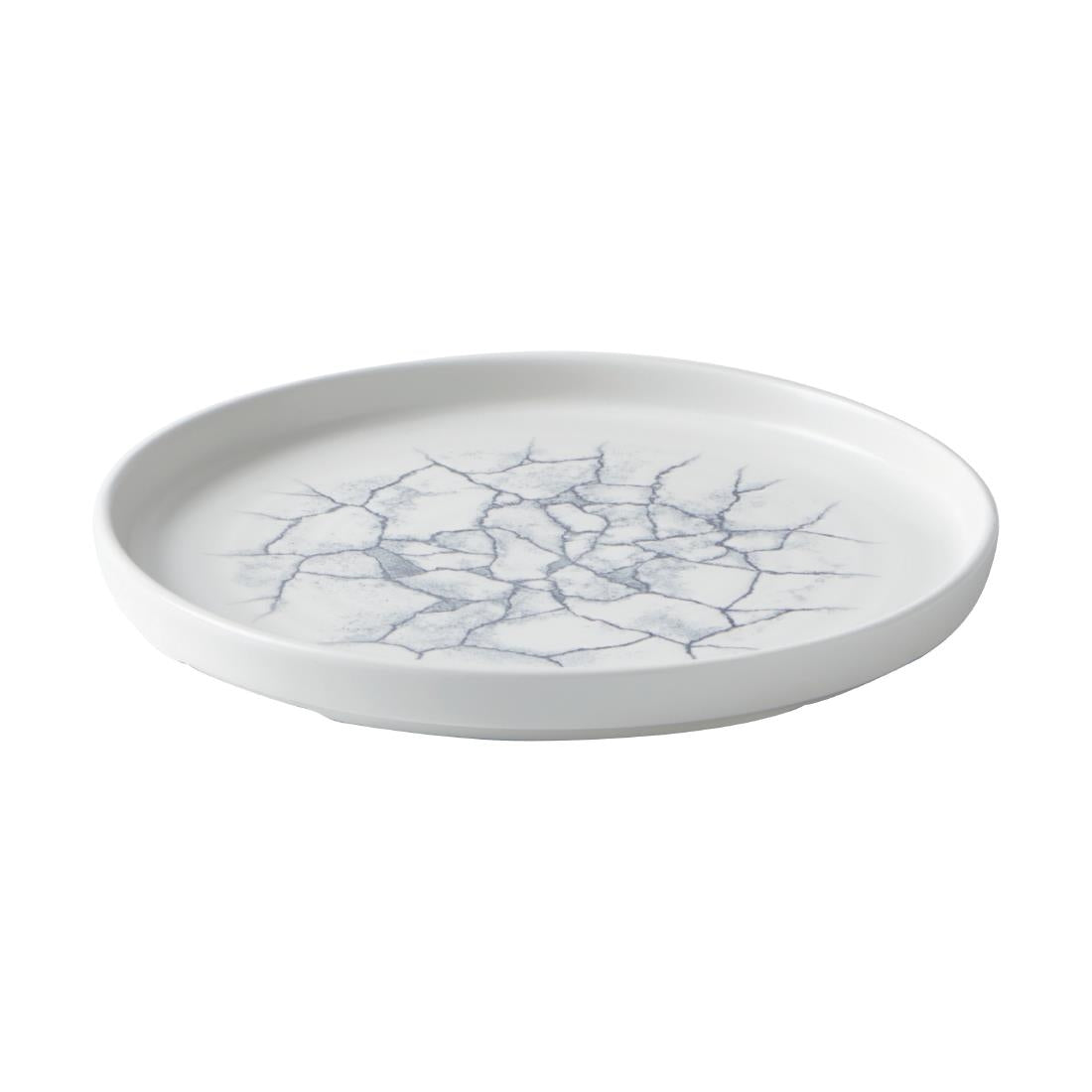 CX697 Churchill Studio Prints Kintsugi Pearl Grey Bord Met Opstaande Rand 22cm (6 stuks)