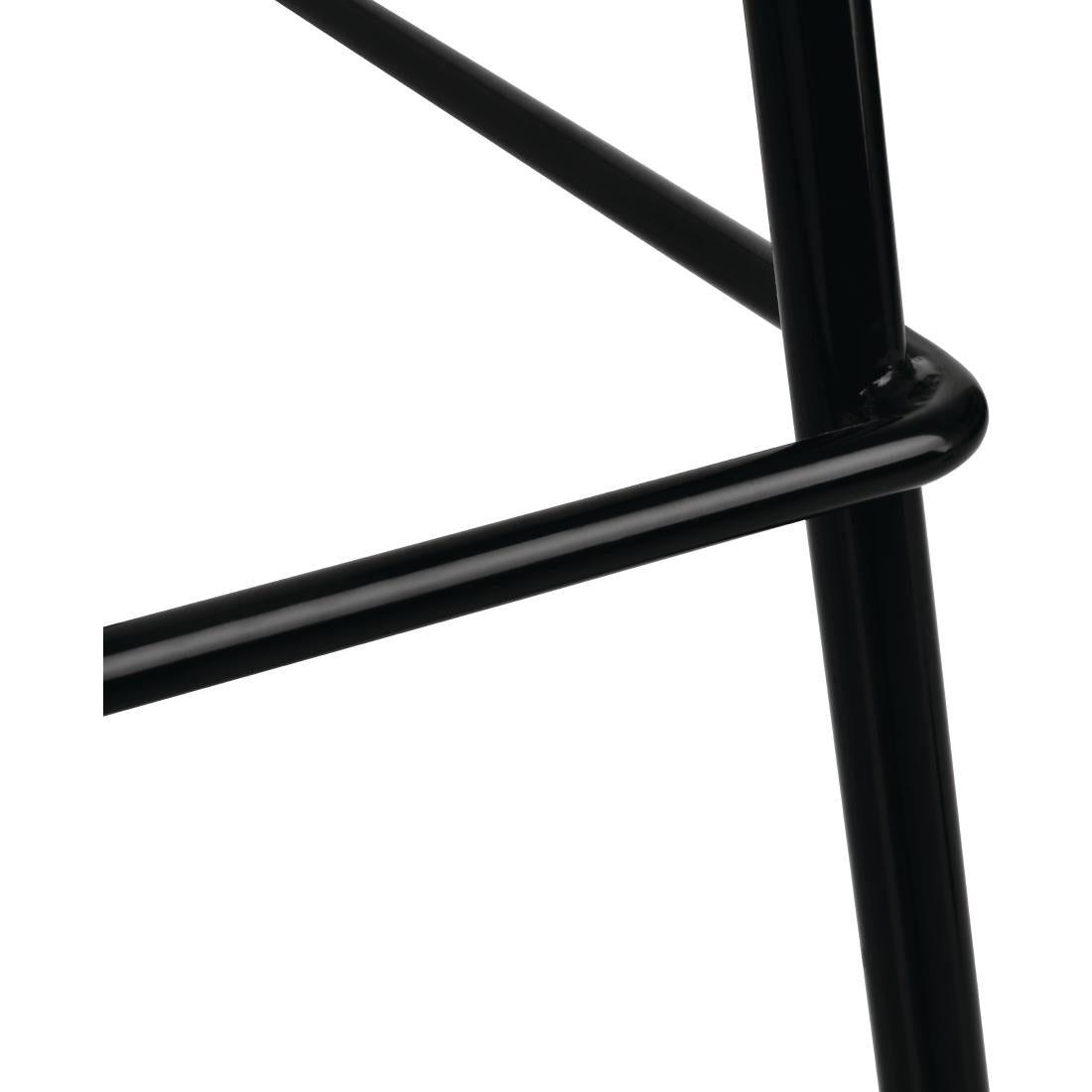FB874 Bolero RVS eetkamerstoelen zwart (4 stuks)