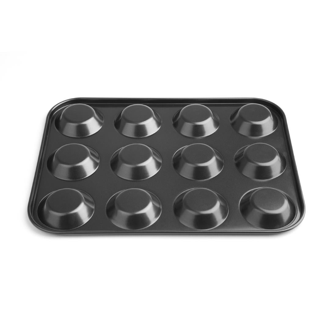 GD013 Vogue carbonstalen anti-kleef bakvorm 12 mini-muffins