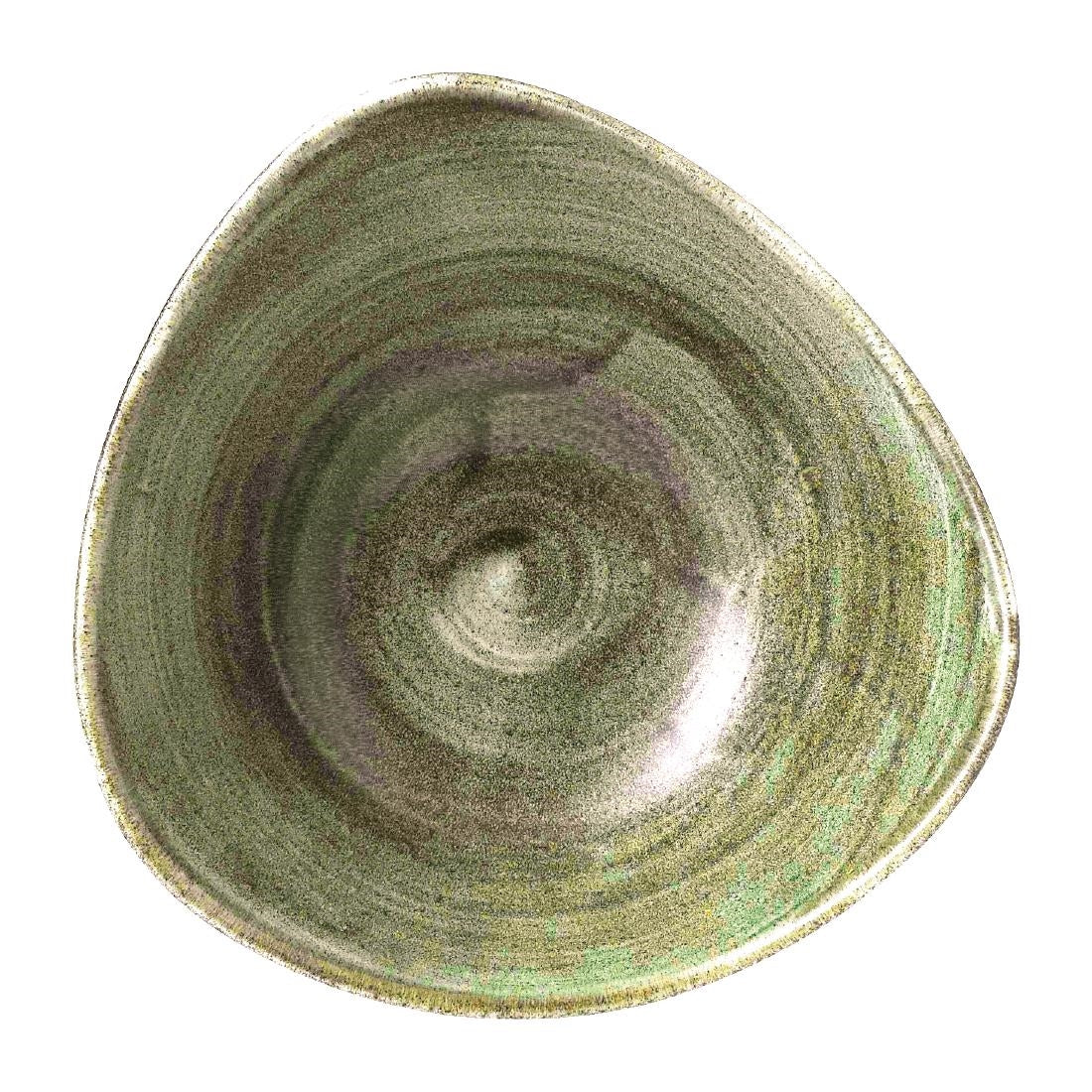 FD867 Churchill Stonecast Patina Burnished Green Lotus Kom 17.8cm (12 stuks)