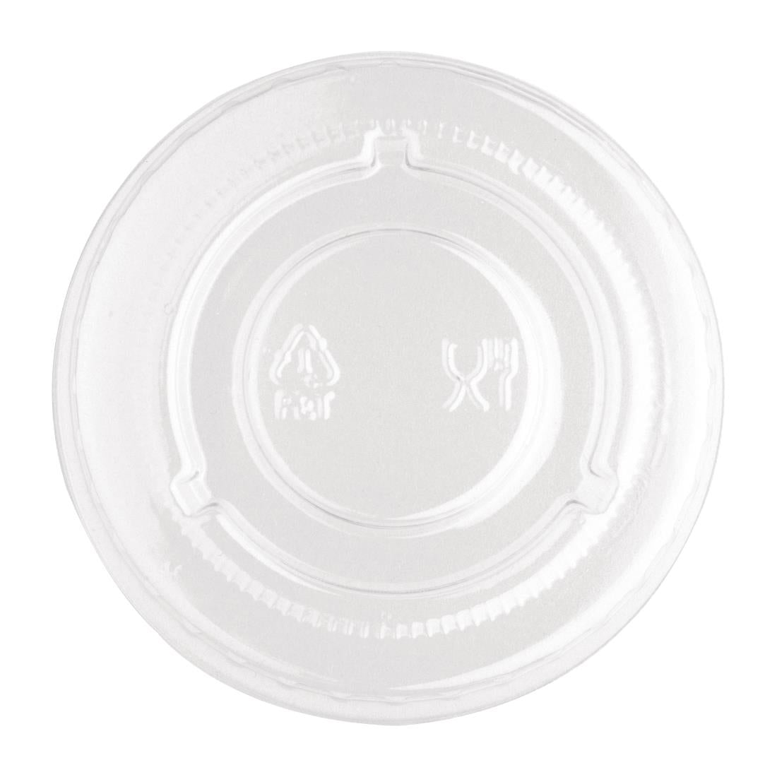 FP426 Fiesta Recyclable PET deksels voor bagasse sausbakjes (1000 stuks)