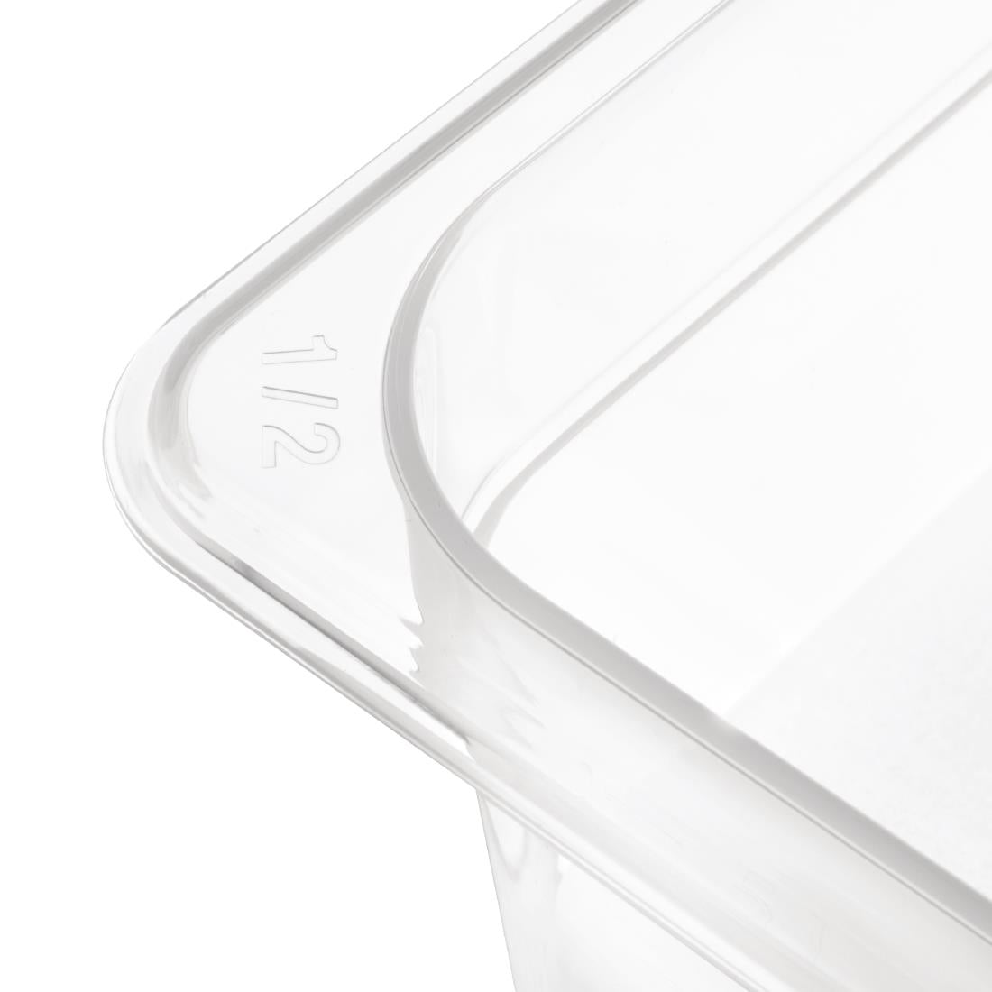 FA824 Nisbets Essentials polypropyleen 1/2 gastronorm bak zonder deksel 15cm