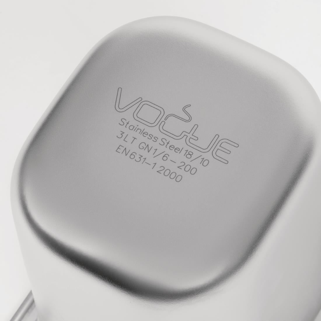 DW452 Vogue RVS GN 1/6 bak 200mm