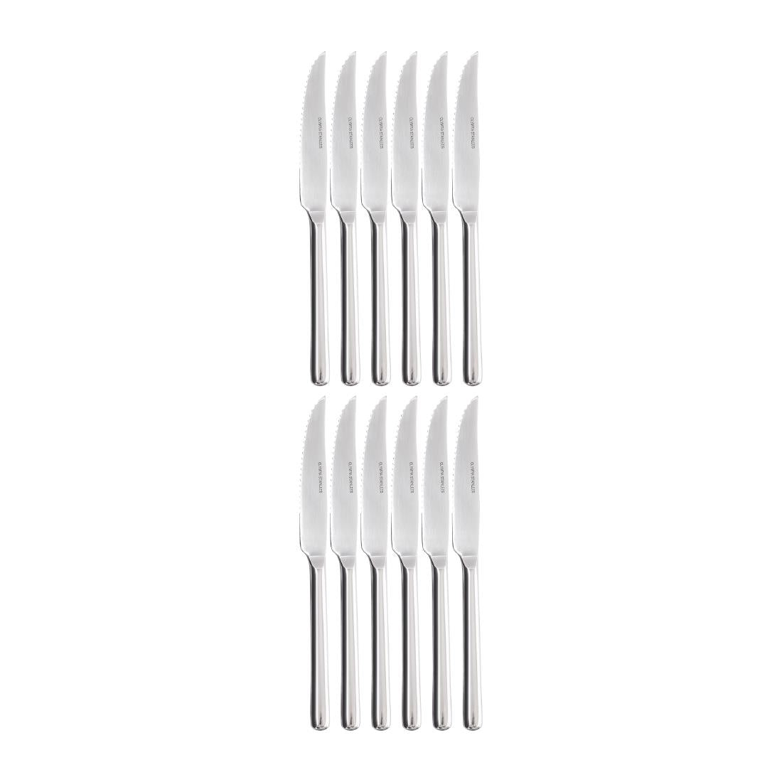 C161 Olympia RVS steak- en pizzamessen (12 stuks)