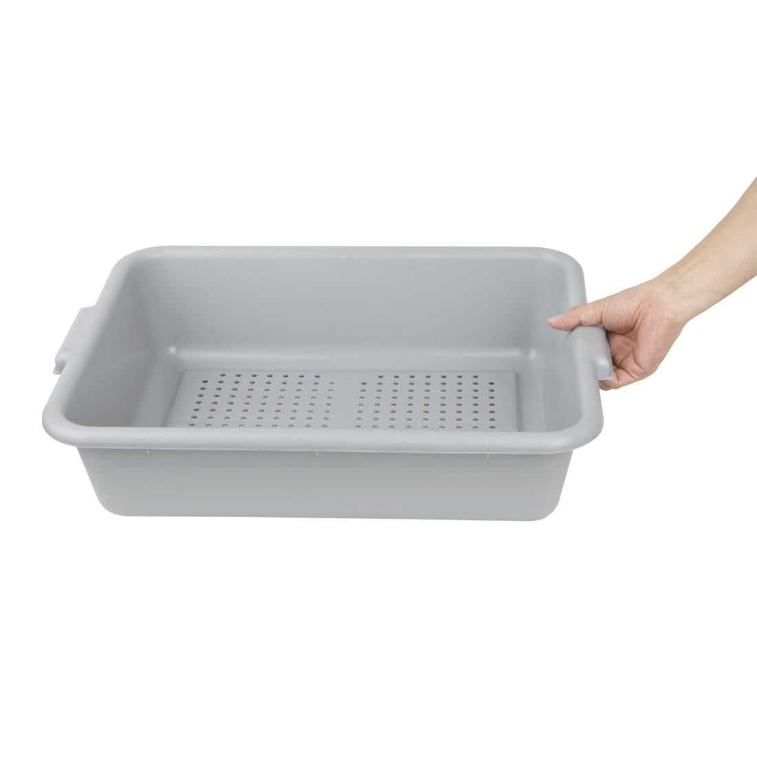 DN583 Vogue Edlp Plastic Perforated Storage Box Grijs