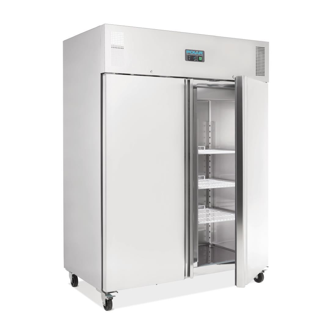 U634 Polar U-serie professionele 2-deurs koeling RVS 1300Ltr