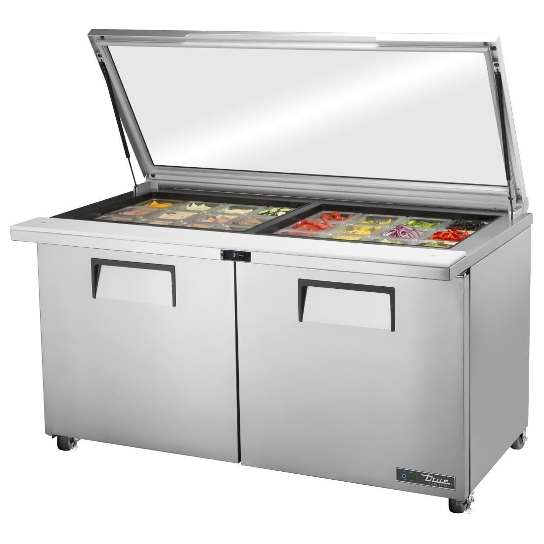 FB013 True Koelkast Met Glazen Deksel Tssu-60-24M-B-St-Fglid