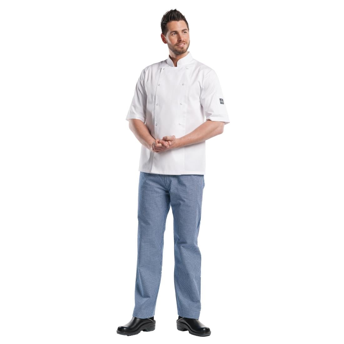 B509-XL Chaud Devant Hilton Poco koksbuis korte mouw wit XL